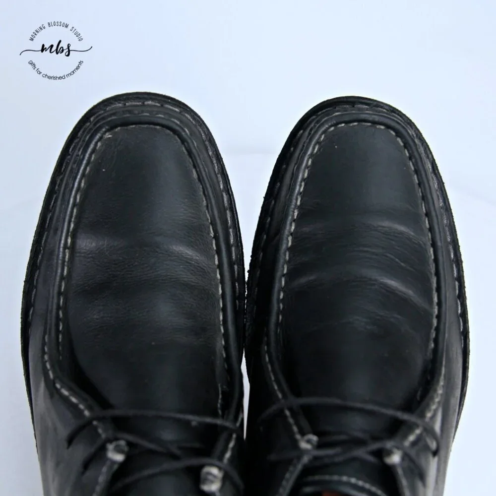 Steve Madden Handler Wallabee Boots‎ Black Men 8
